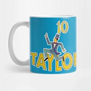 Ten Lords Tall Font White Outline Mug